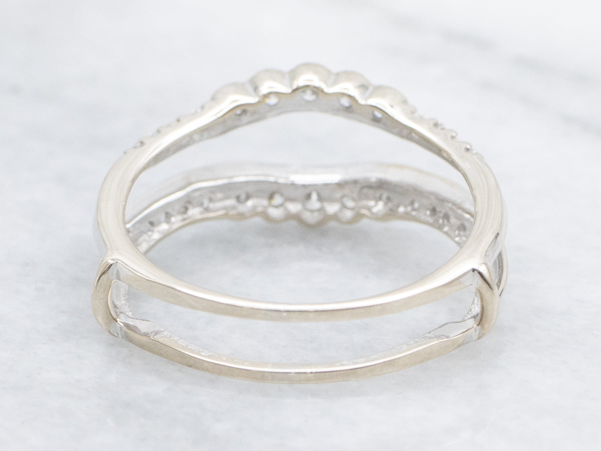 White Gold Diamond Enhancer Wedding Band