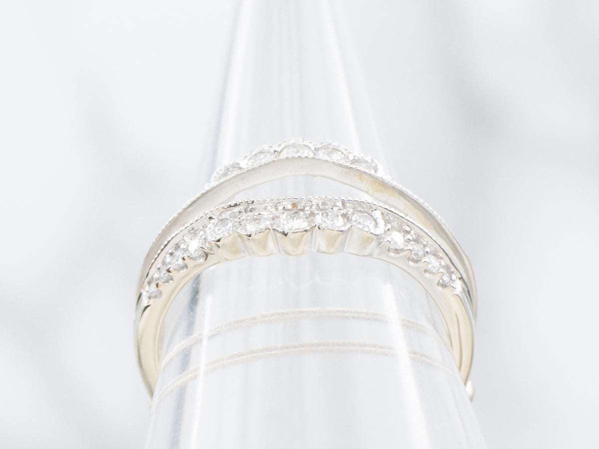 White Gold Diamond Enhancer Wedding Band