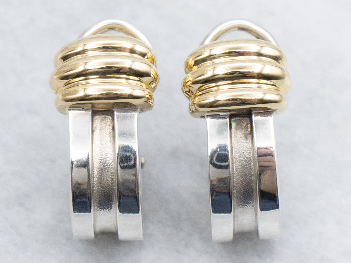 1990s Tiffany & Co. Atlas Huggie Hoop Earrings