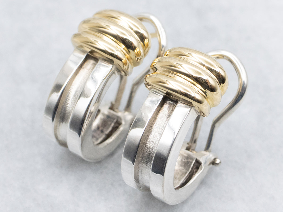 1990s Tiffany &amp; Co. Atlas Huggie Hoop Earrings