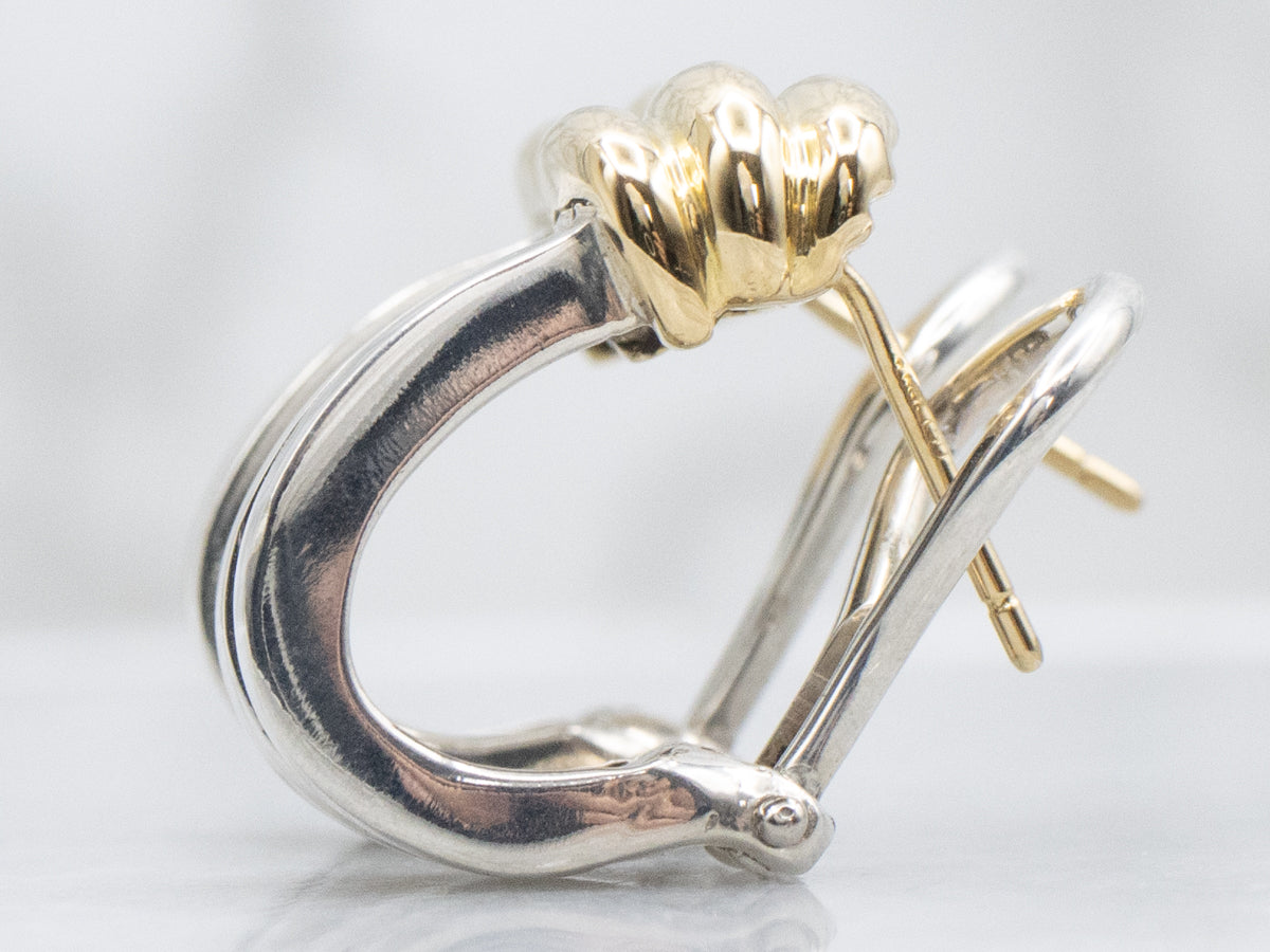 1990s Tiffany & Co. Atlas Huggie Hoop Earrings