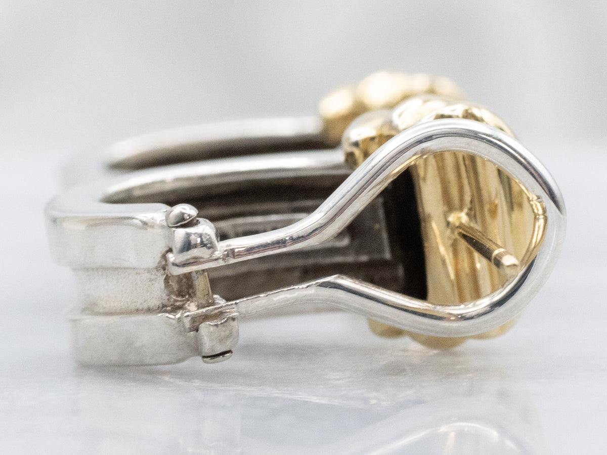 1990s Tiffany & Co. Atlas Huggie Hoop Earrings