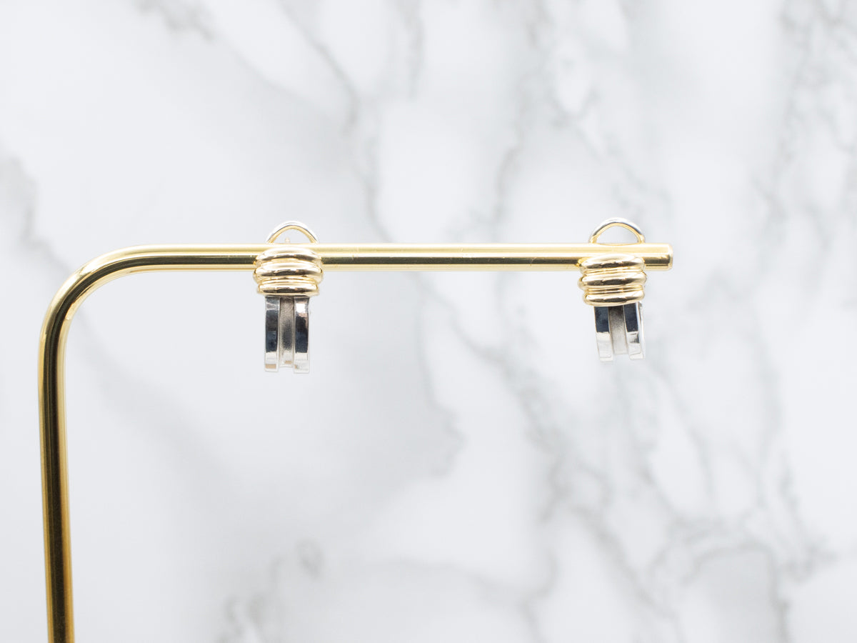 1990s Tiffany & Co. Atlas Huggie Hoop Earrings