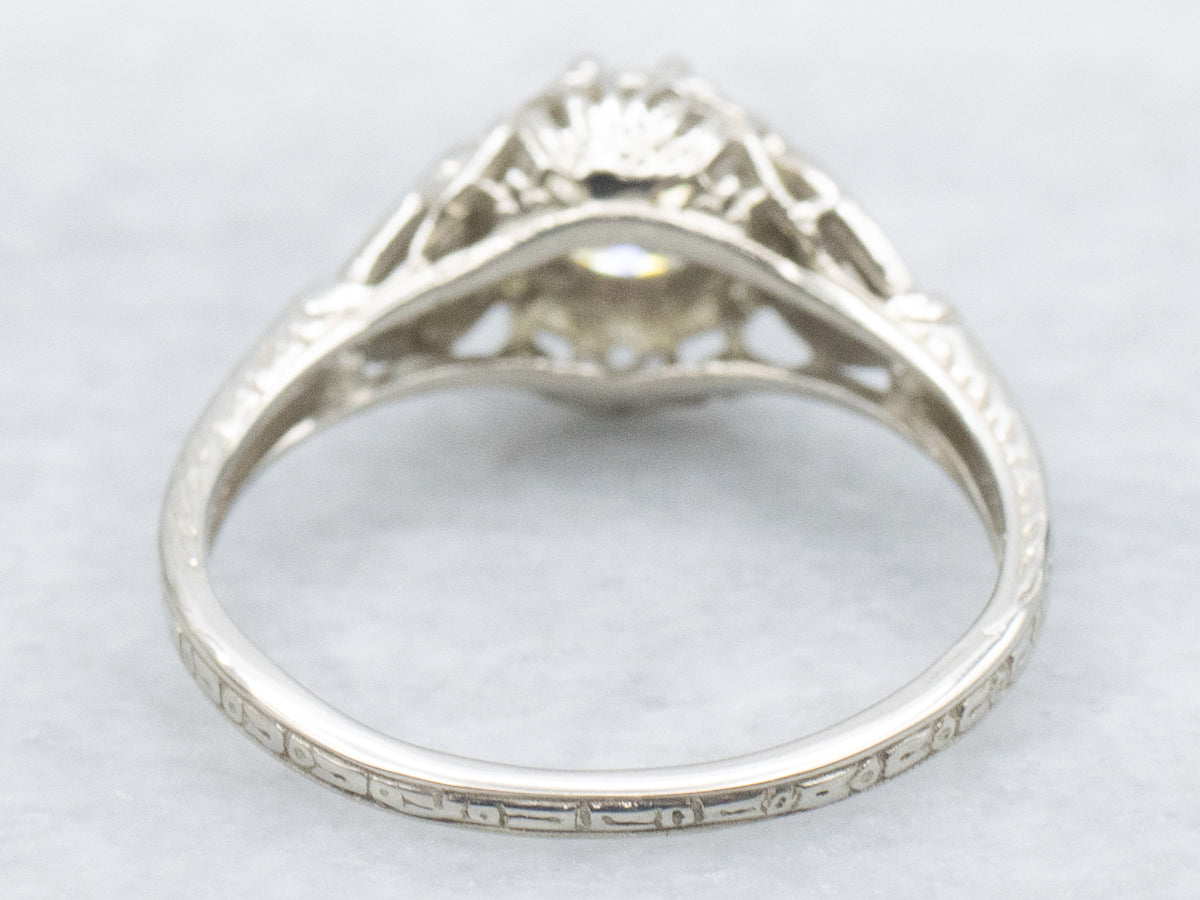 European Cut Diamond Engagement Ring the Forrester Ring by Elizabeth Henry