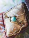 Antique Turquoise Seed Pearl Ring