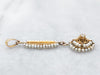 Art Nouveau Diamond and Seed Pearl Lavalier Pendant