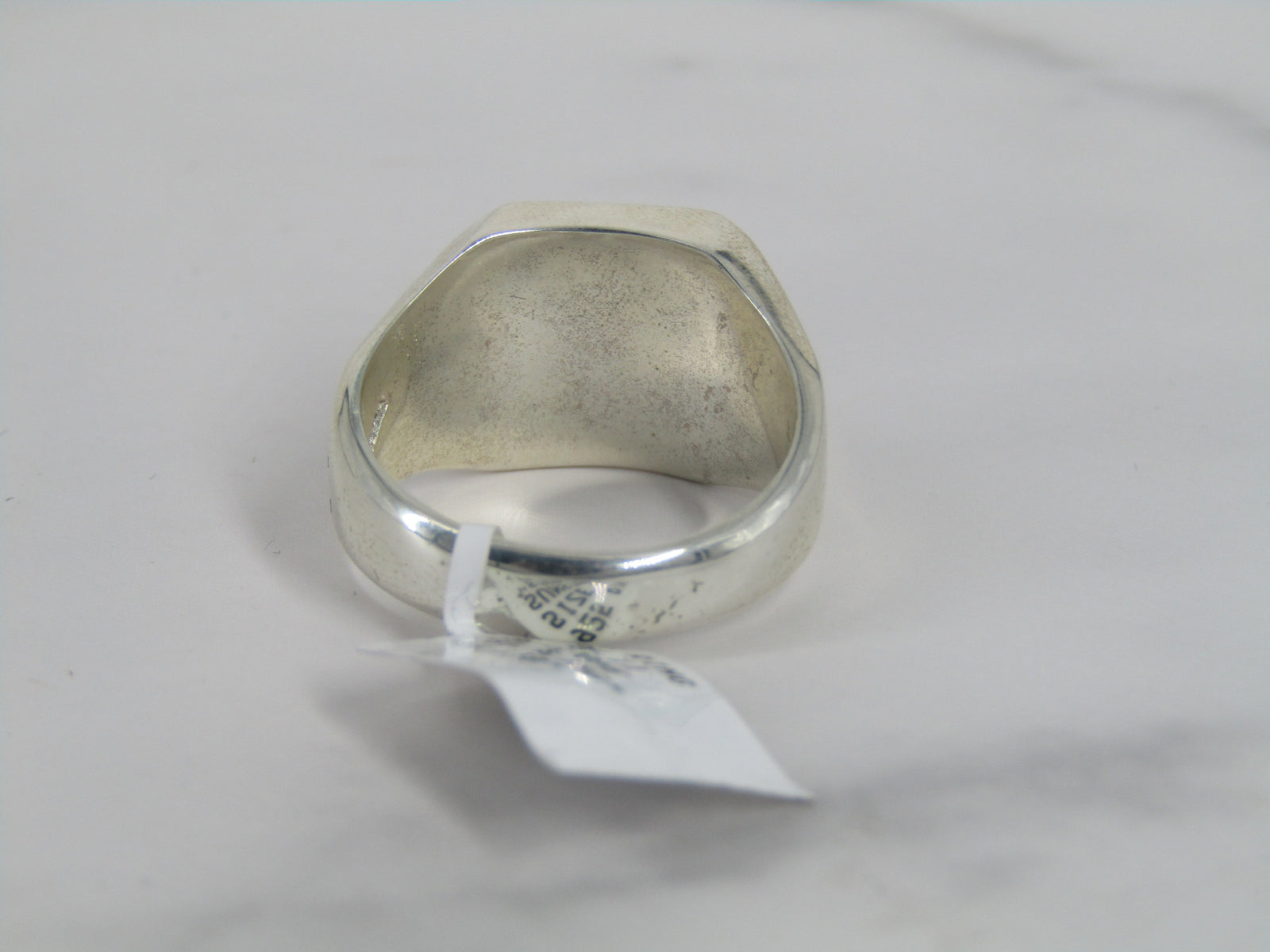 Silver Ring With Sunstone Center