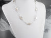 Champagne and White Crystal Beaded Necklace