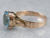 Victorian Blue Topaz Solitaire Ring