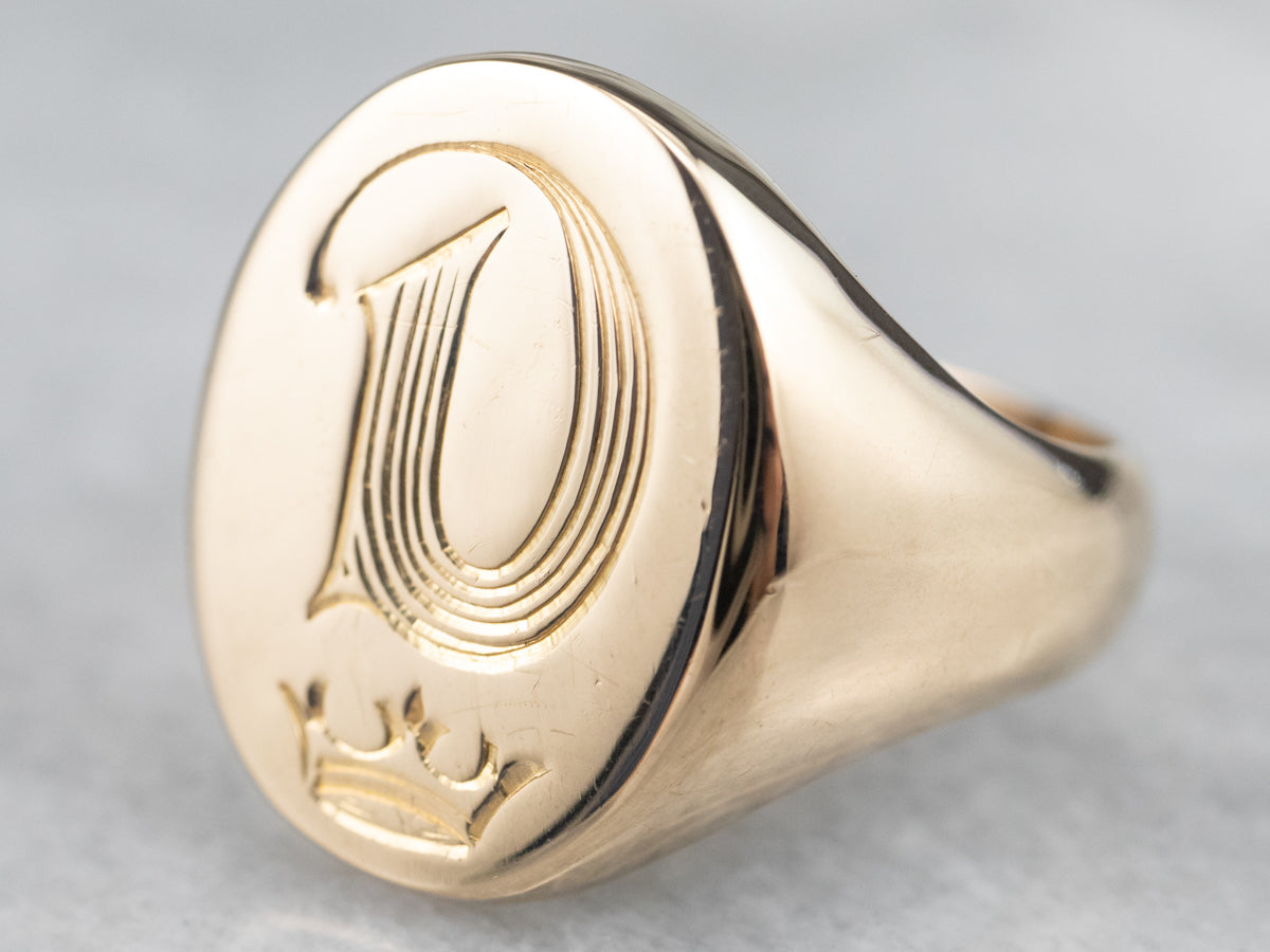 Body Letter d Wax Seal Signet Ring - Etsy