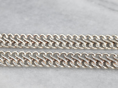 Woven Sterling Silver Infinity Link Chain