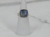 Bezel Set Silver Labradorite Band Ring
