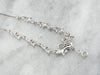 Diamonds and Flowers 18K White Gold Necklace