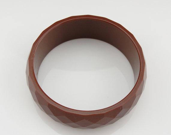 Retro Era Sienna Brown Bakelite Bangle