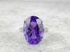 Fine Zambian Amethyst White Gold Cocktail Ring