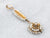 Art Nouveau Diamond and Seed Pearl Lavalier Pendant