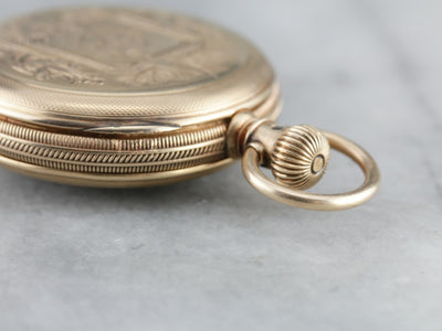 Antique "C" Monogram Gold Pocket Watch