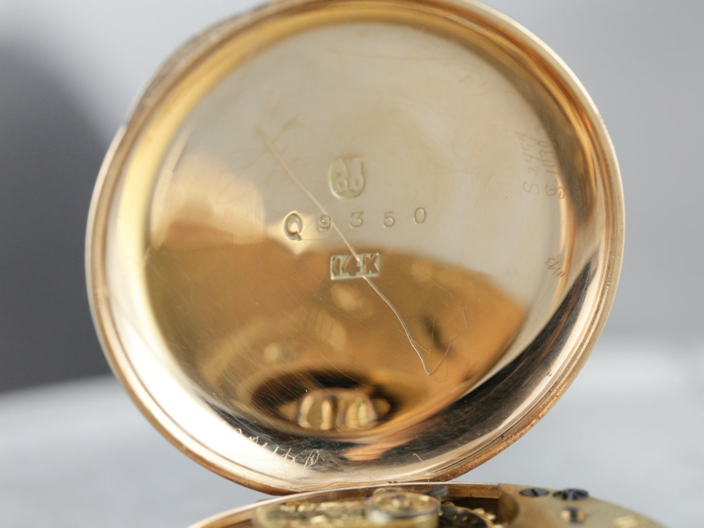 Antique "C" Monogram Gold Pocket Watch