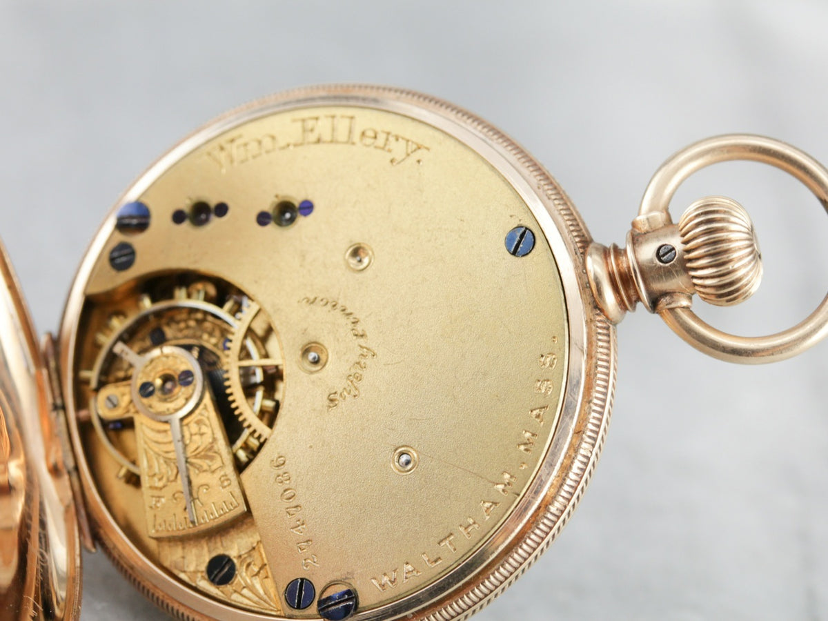 Antique "C" Monogram Gold Pocket Watch