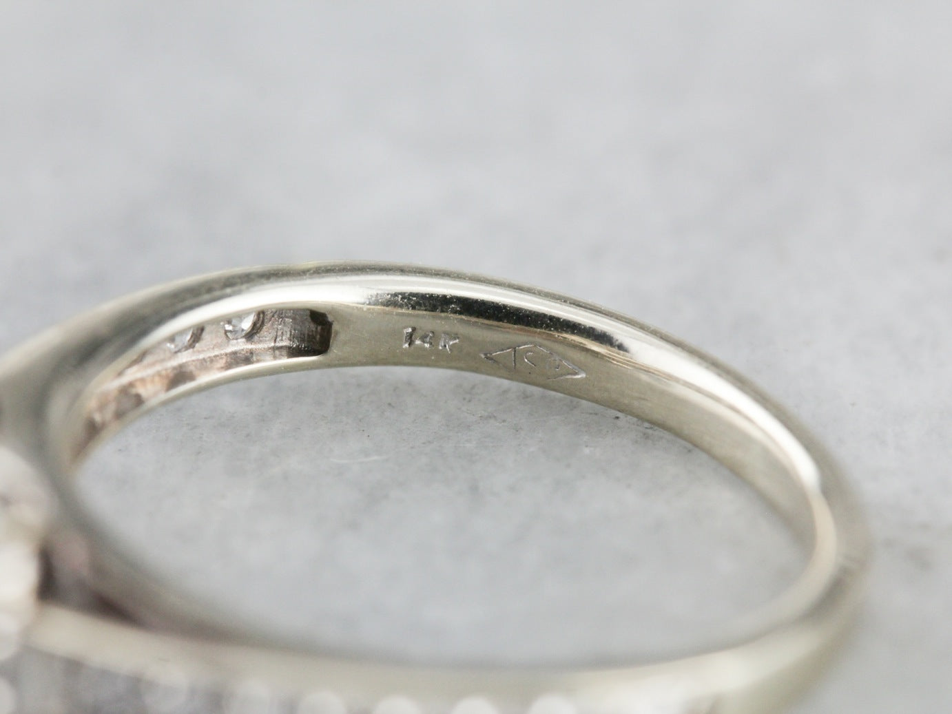 Pave Diamond Encrusted Engagement Ring