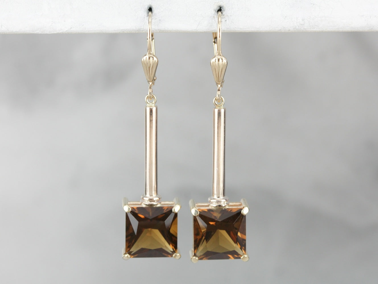 Autumn Smoky Quartz Drop Earrings