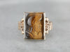 Victorian Tiger's Eye Cameo Ring