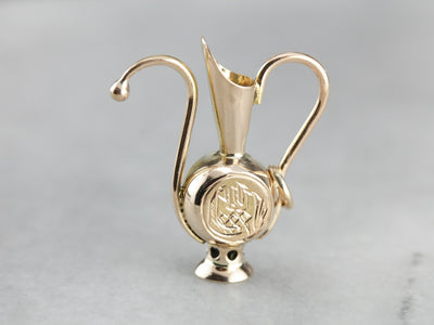 Etched Water Pitcher Charm