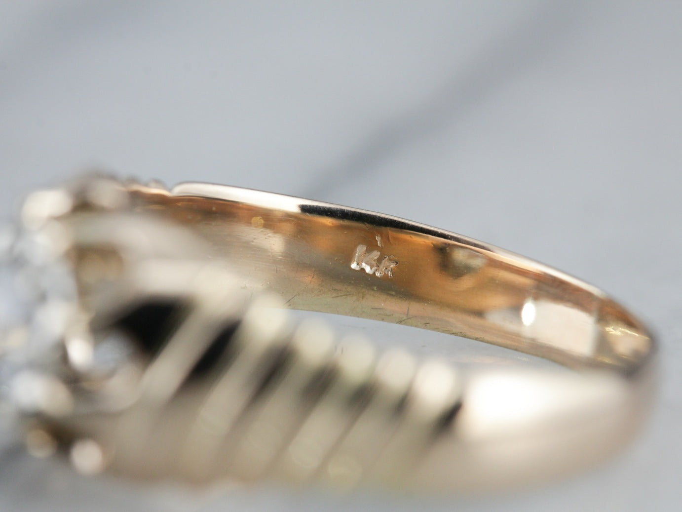 Belcher Set Diamond Solitaire Engagement Ring