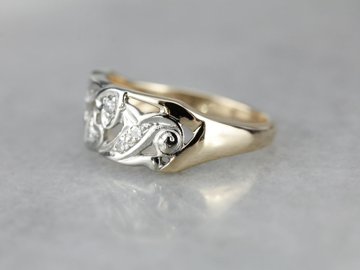 Retro Romance Diamond Hearts Band