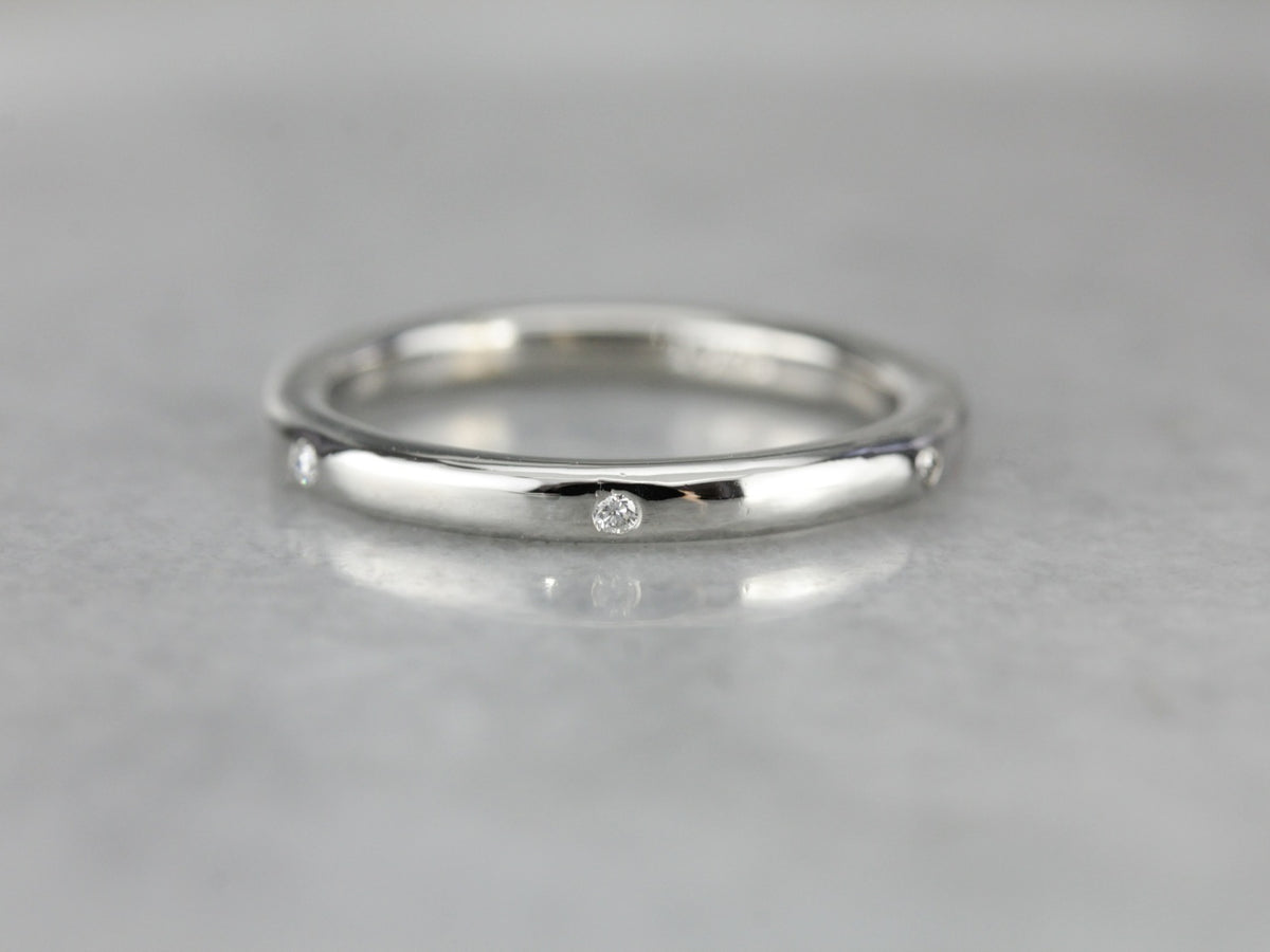 Diamond Etoile Platinum Wedding Band