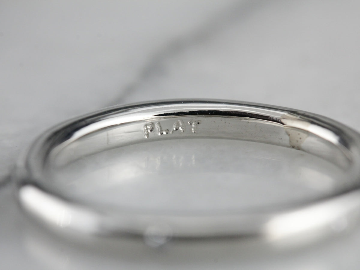 Diamond Etoile Platinum Wedding Band