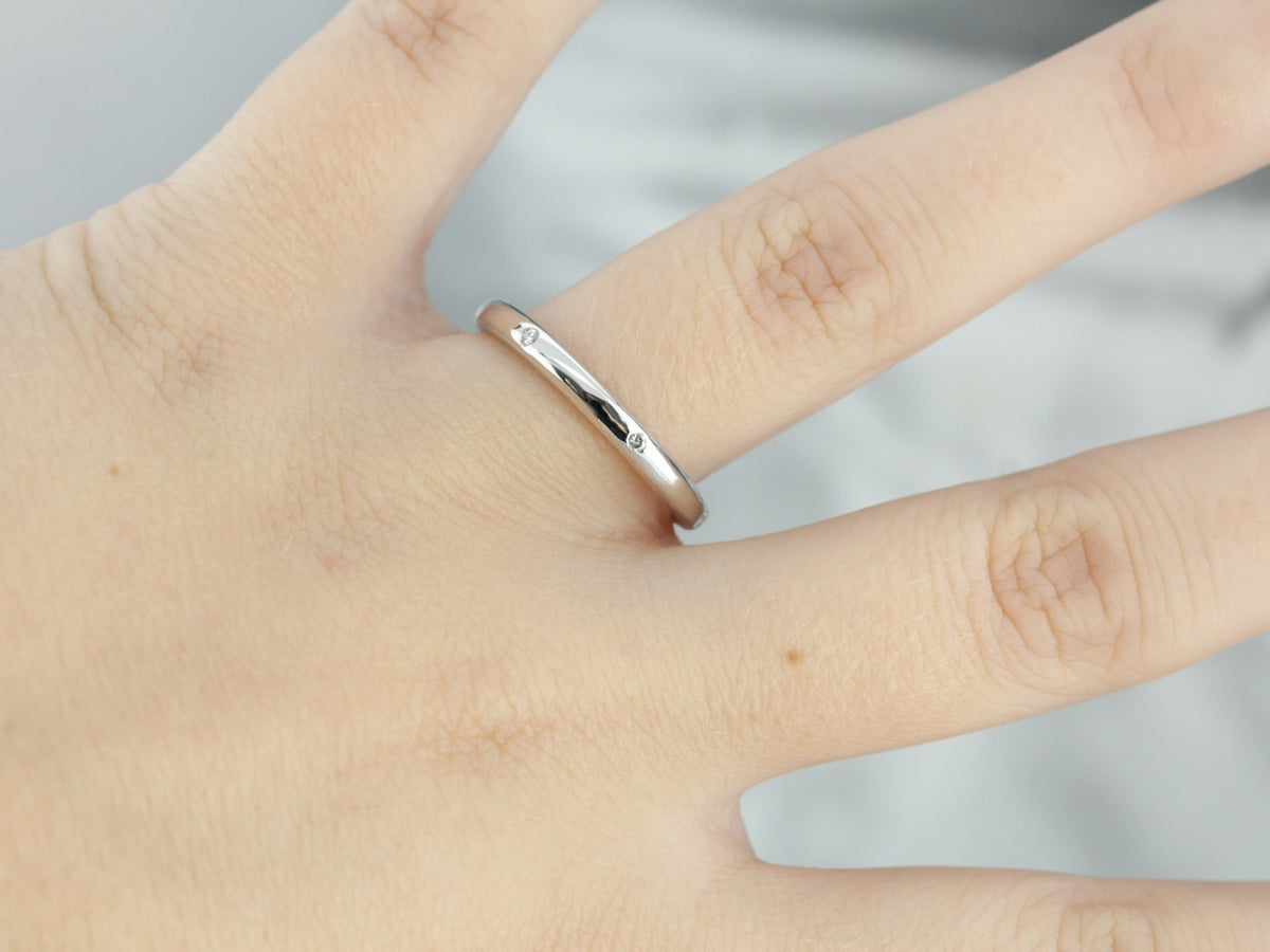 Diamond Etoile Platinum Wedding Band