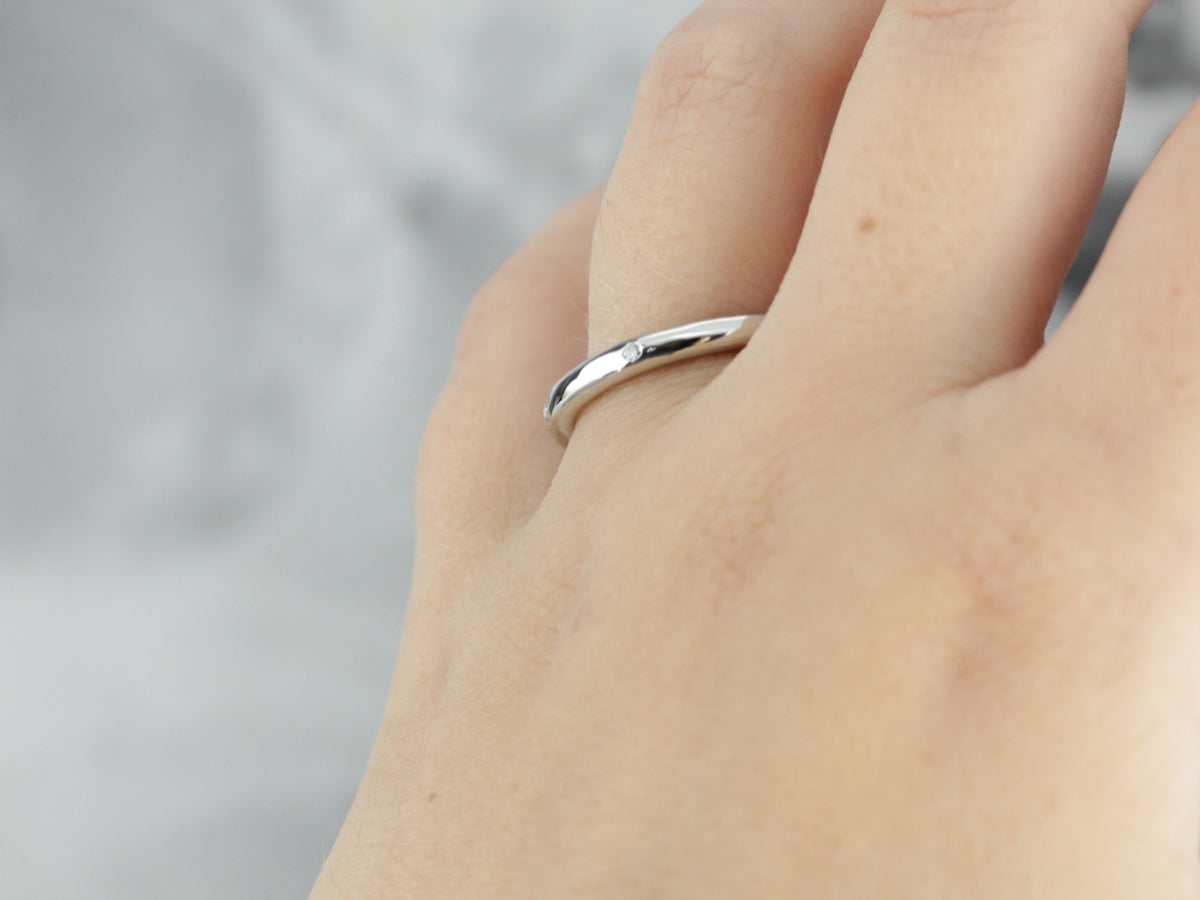 Diamond Etoile Platinum Wedding Band