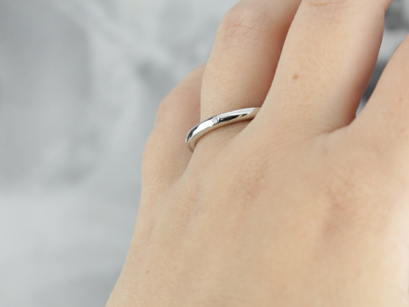 Diamond Etoile Platinum Wedding Band