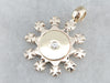 Ornate Diamond Gold Medal Pendant