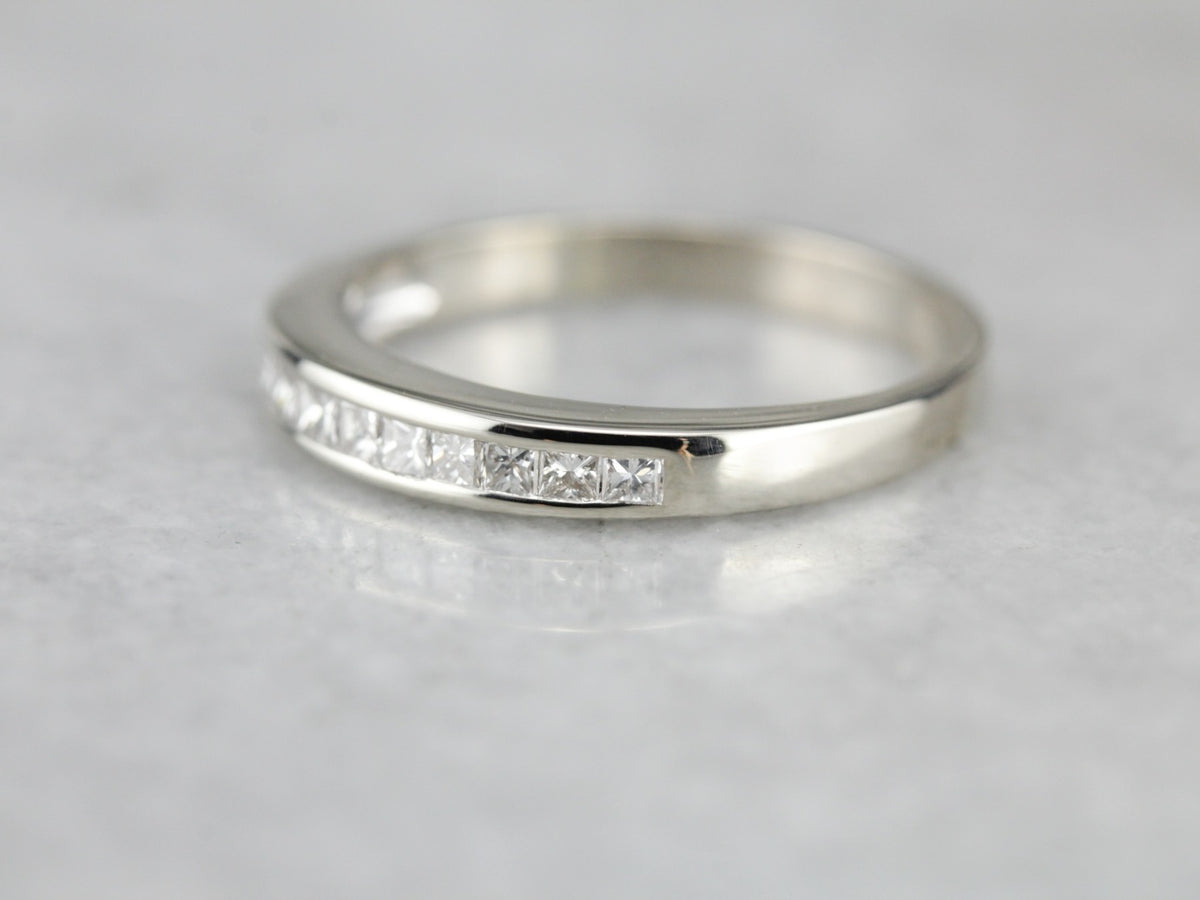 Channel Set Diamond Wedding Band