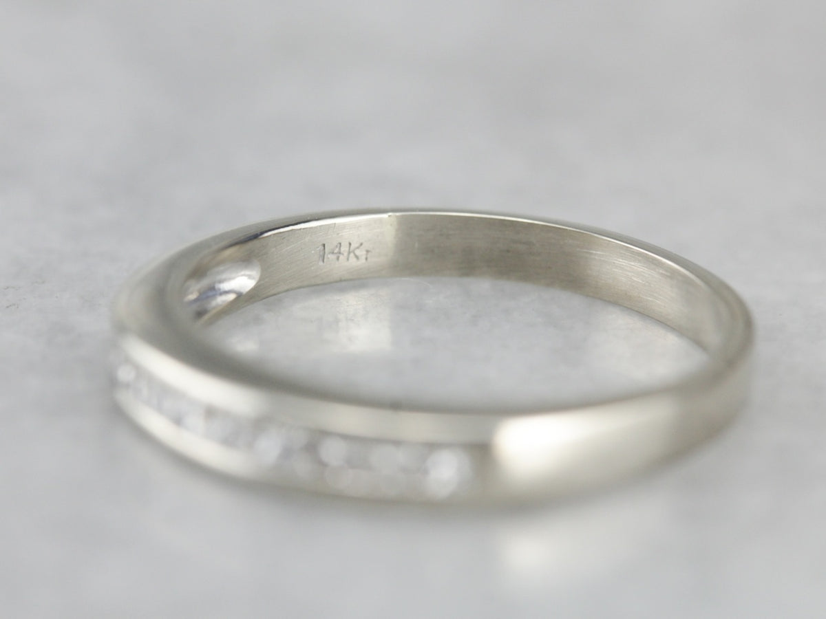 Channel Set Diamond Wedding Band