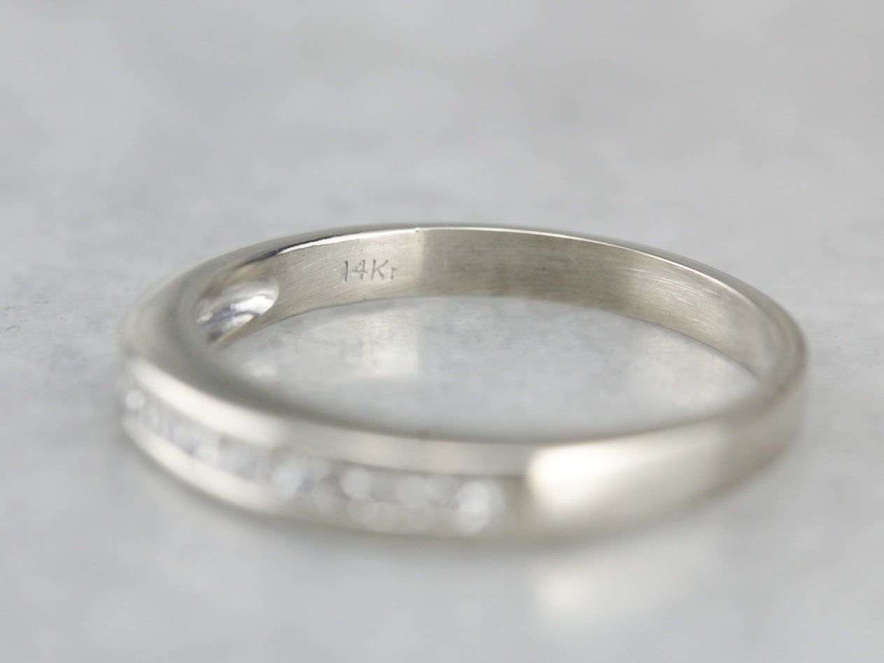 Channel Set Diamond Wedding Band