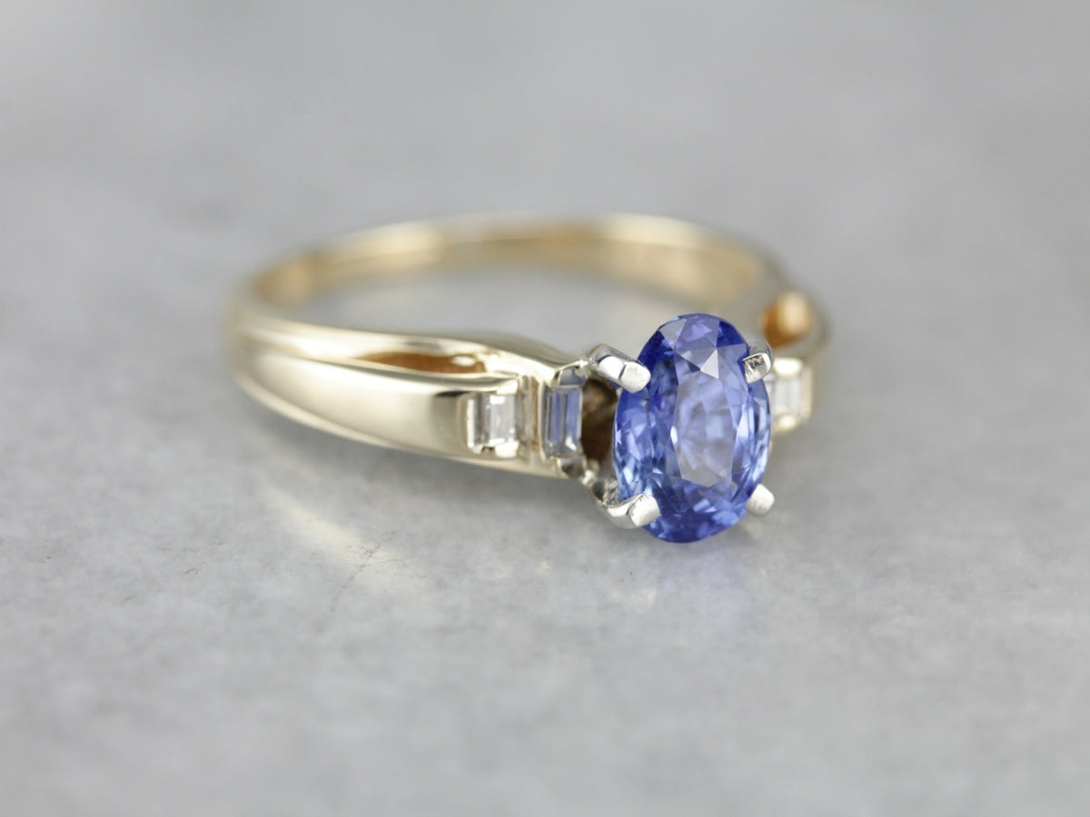 Elegant Sapphire Engagement Ring