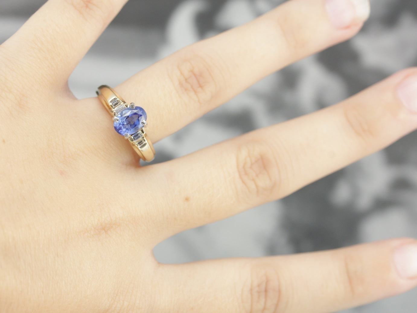 Elegant Sapphire Engagement Ring