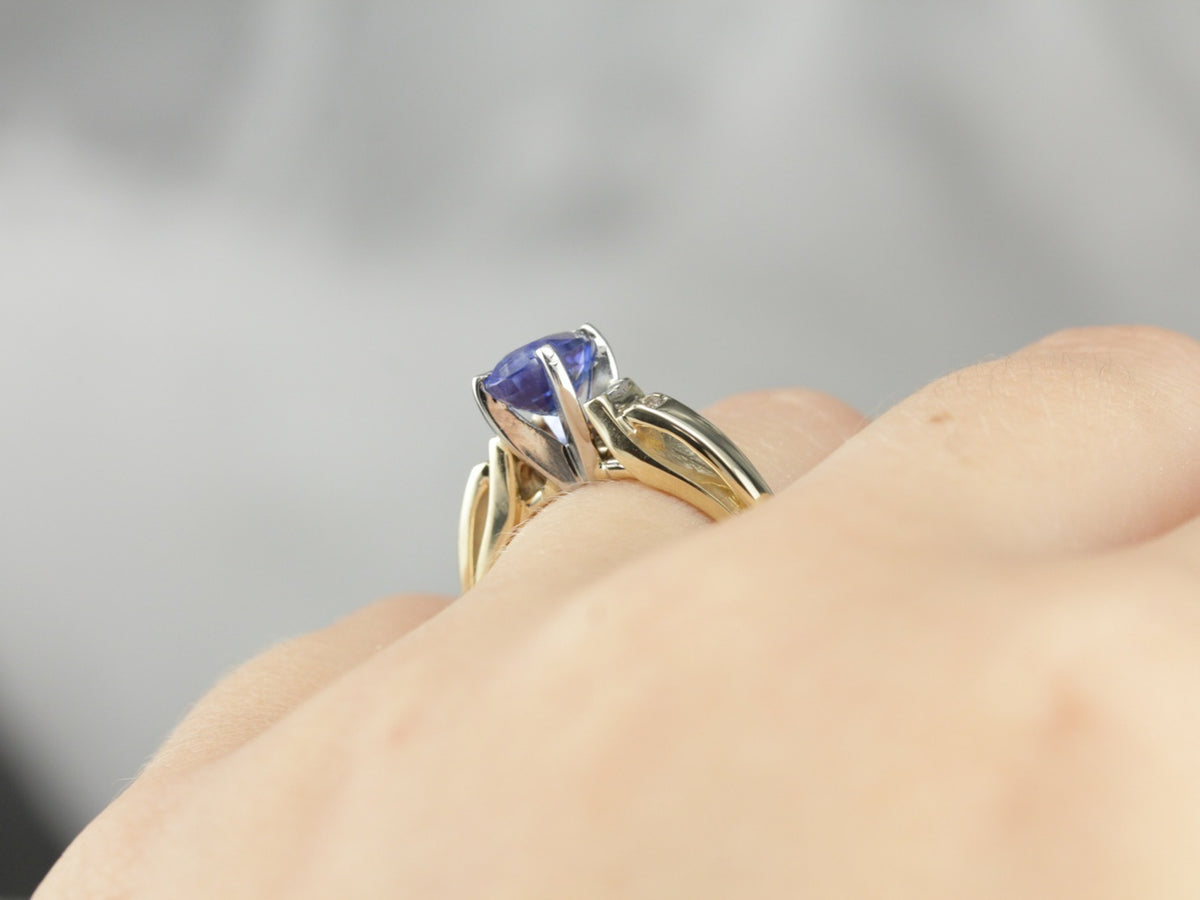 Elegant Sapphire Engagement Ring