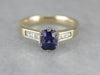 Classic Royal Blue Sapphire Engagement Ring