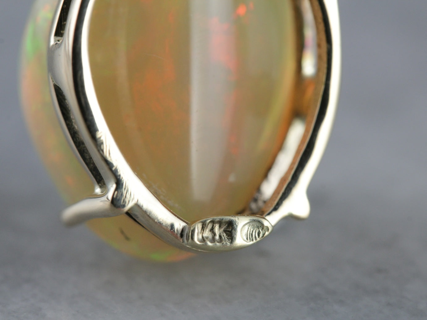 Fancy Cut Opal Statement Pendant