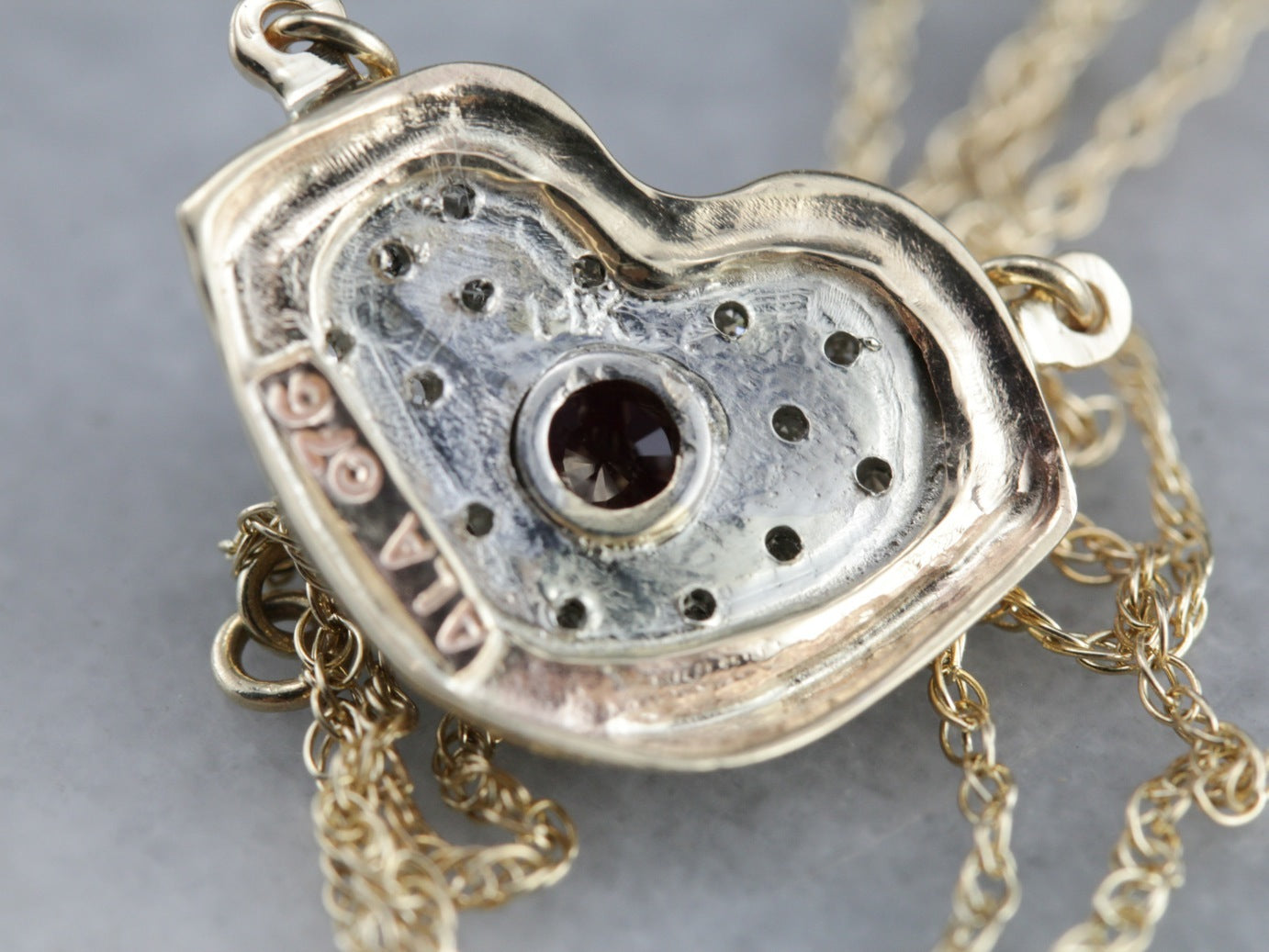 Modern Ruby Lips Necklace