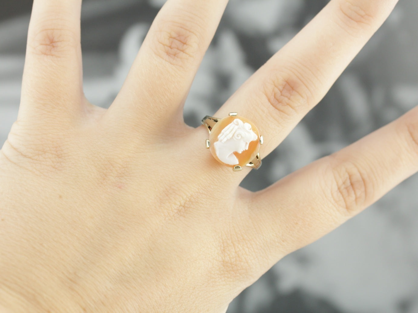 Vintage Cameo Cocktail Ring