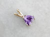 Bright Plum Purple Sapphire Pendant