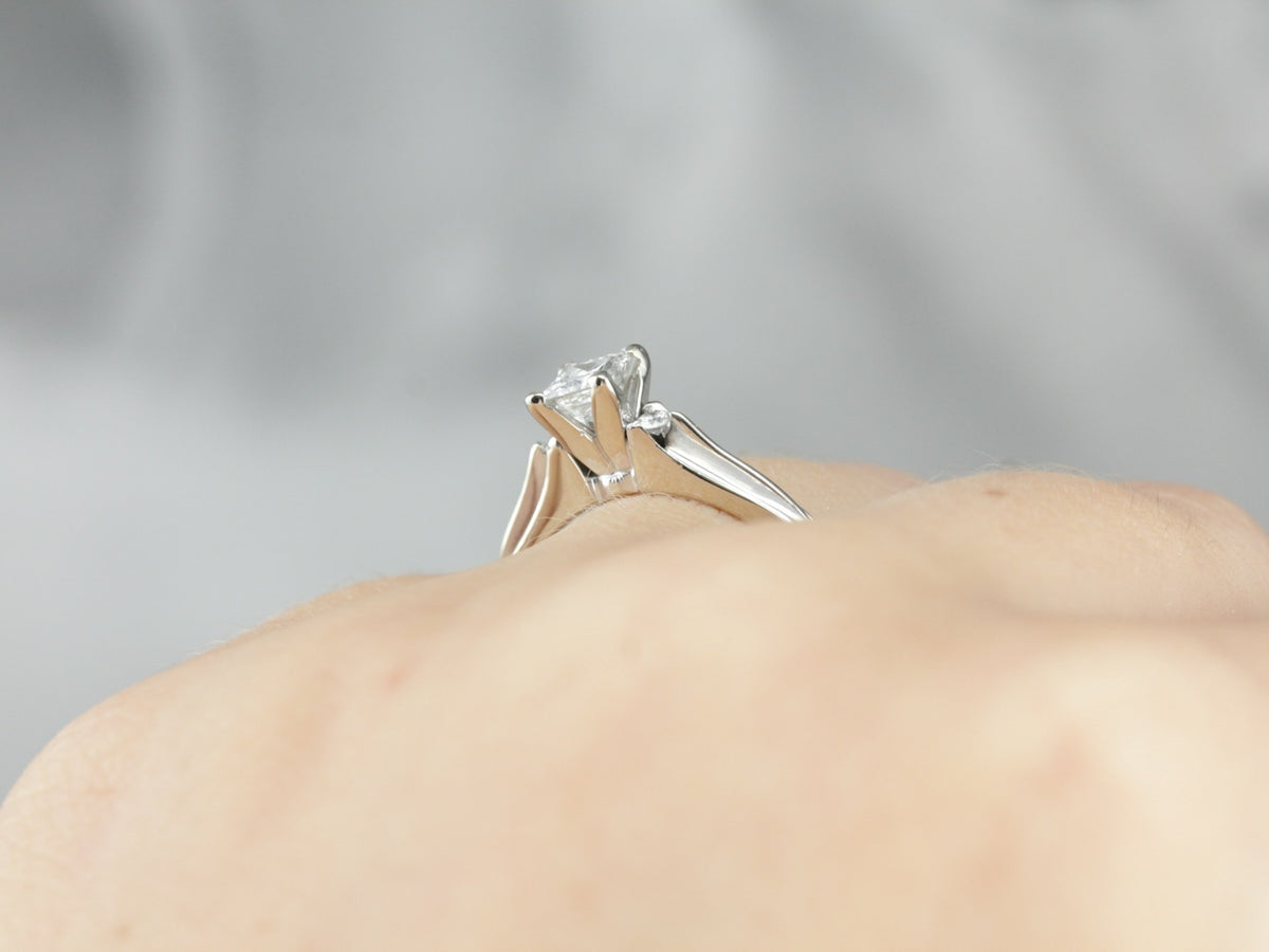 Modern Diamond Engagement Ring