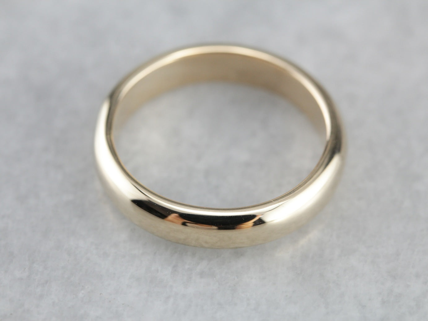 Antique Yellow Gold Plain Wedding Band