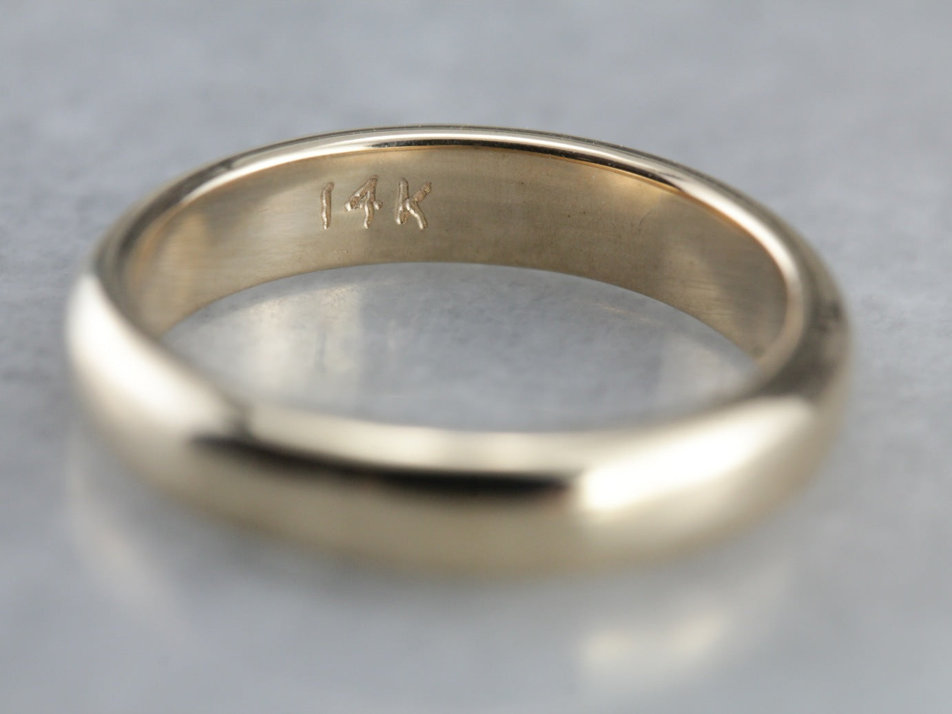 Antique Yellow Gold Plain Wedding Band