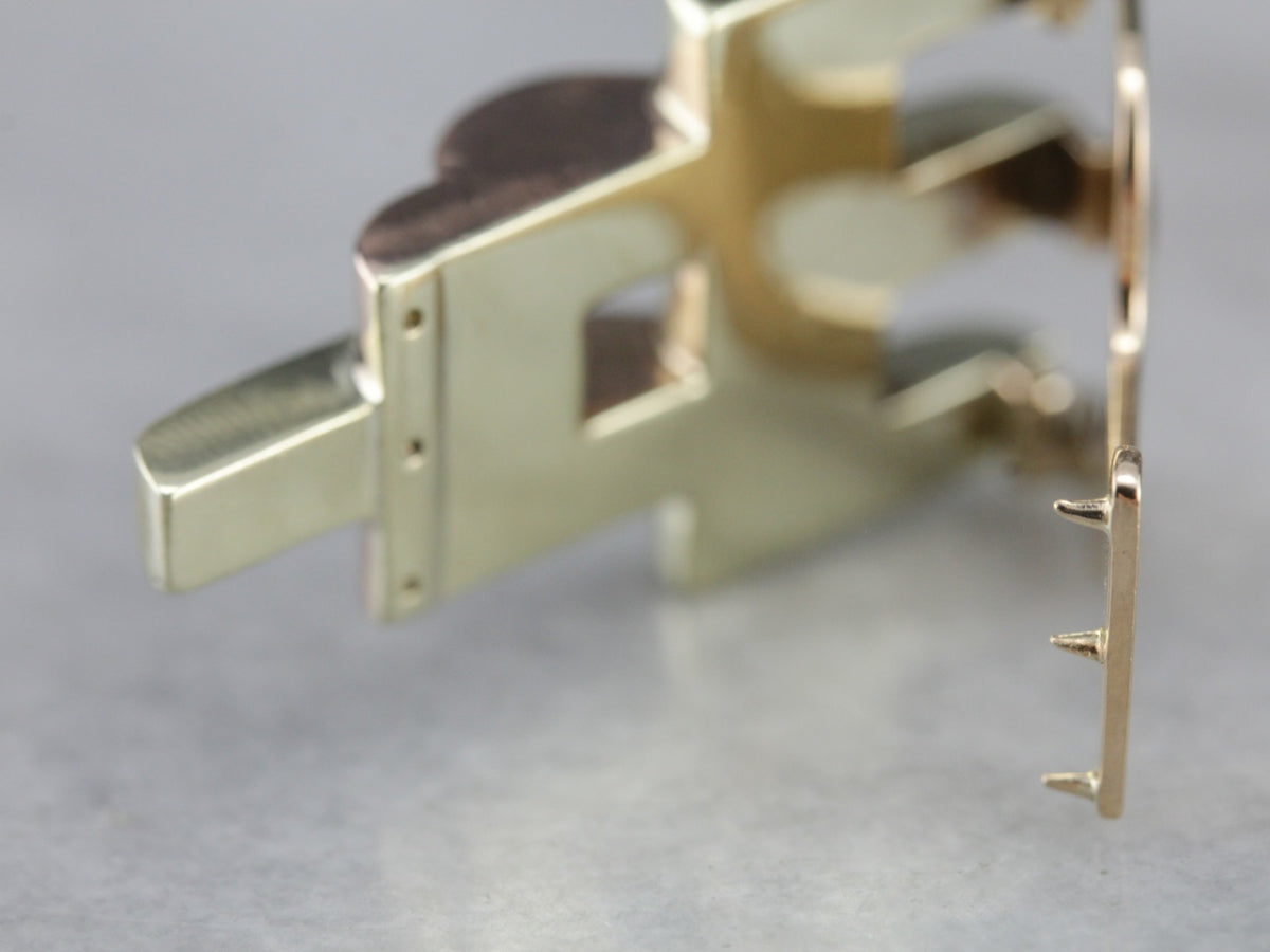 Retro Era Two Tone Sweater Clip